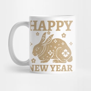 Golden Rabbit New Year Mug